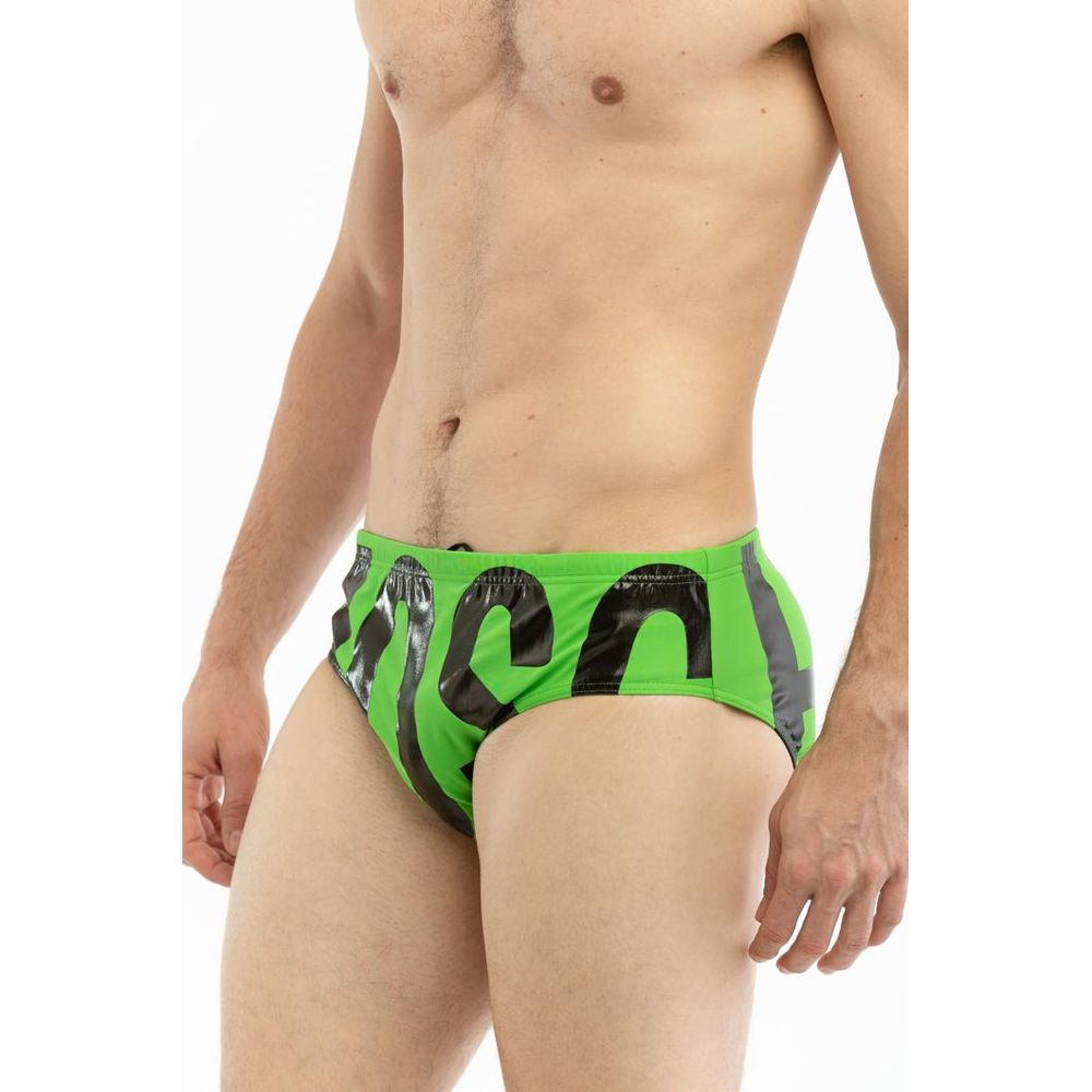 Moschino Bicolor Polyamide Swim Briefs