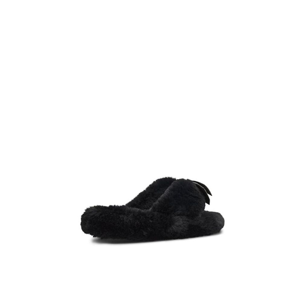 ALDO Black Polyester Slippers