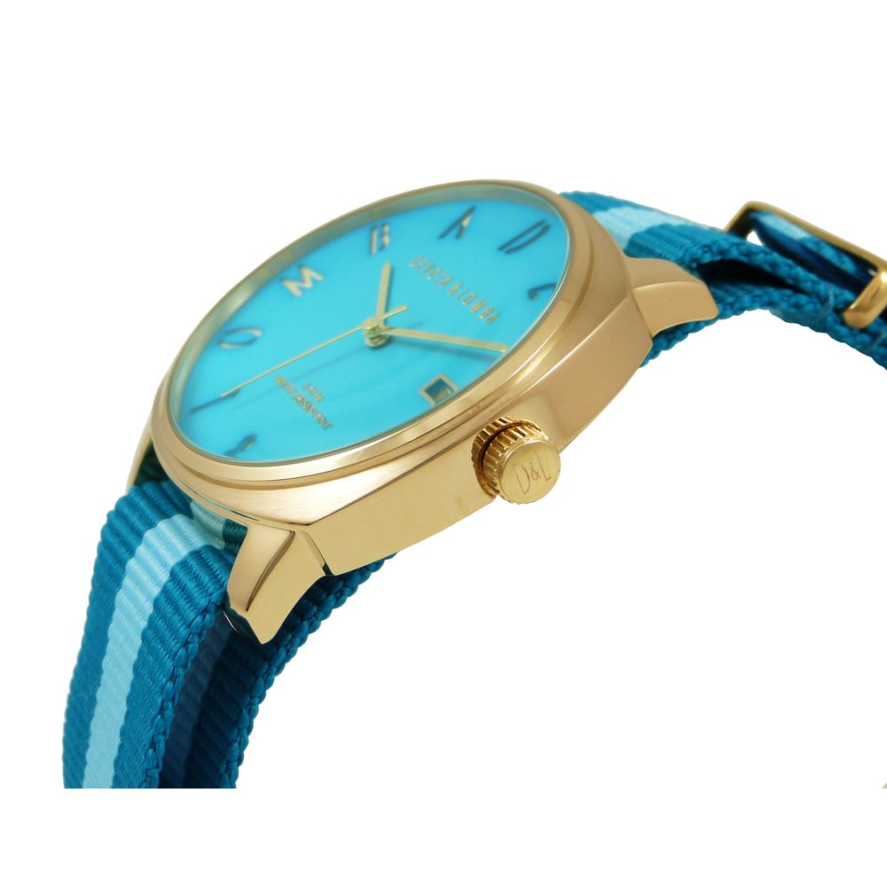 DEVOTA & LOMBA Blue Nylon Dress Watch