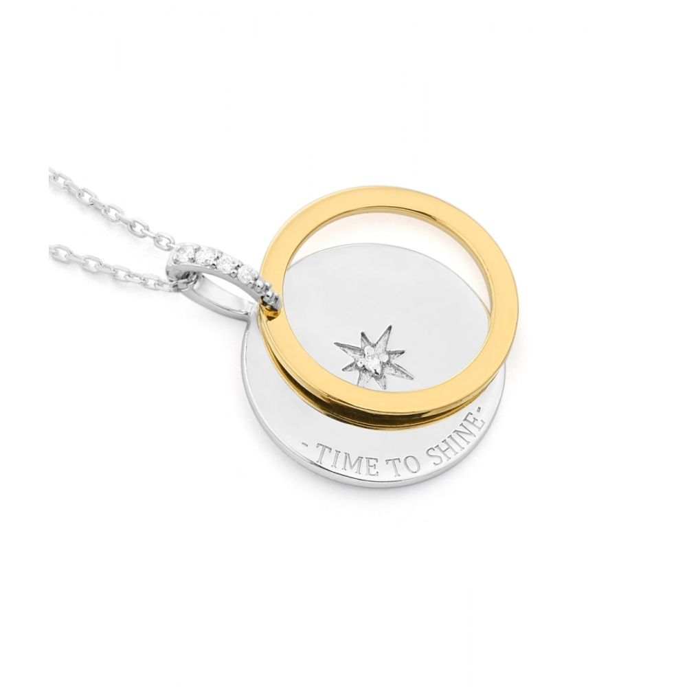 SECRECY Gray Silver Necklace