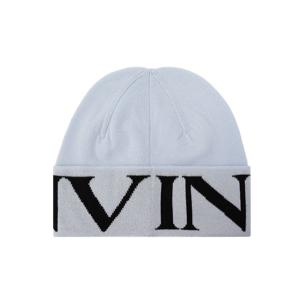 Lanvin Blue Virgin Wool Beanie