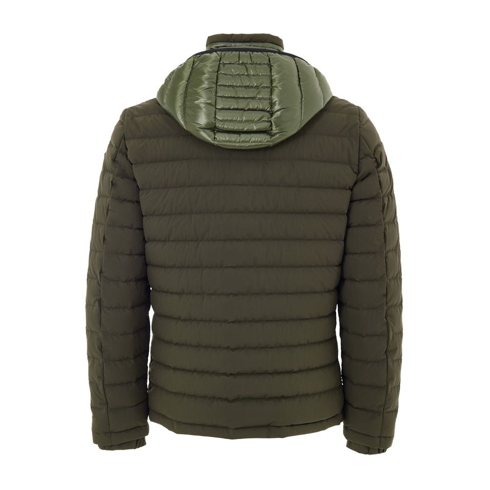 Moose Knuckles Green Nylon Coat