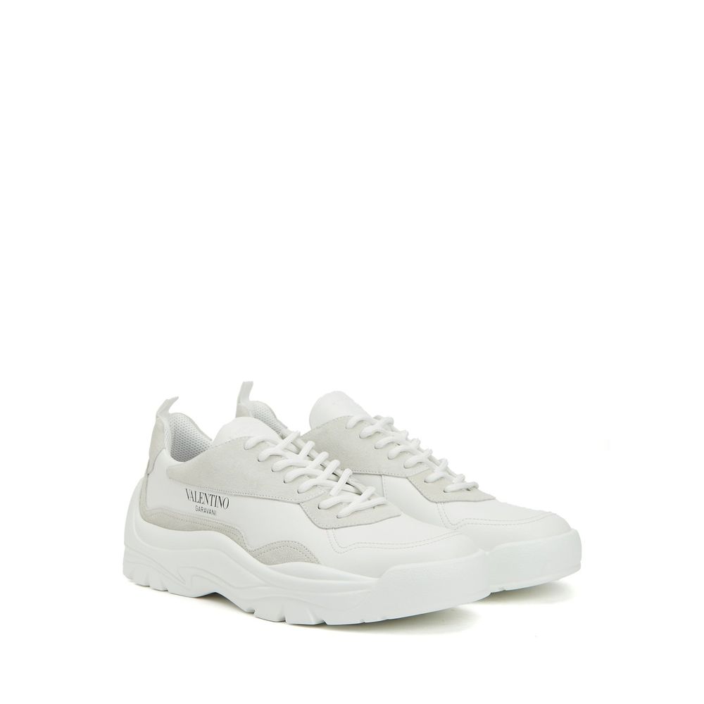 Valentino Garavani White Leather Low Top Sneakers