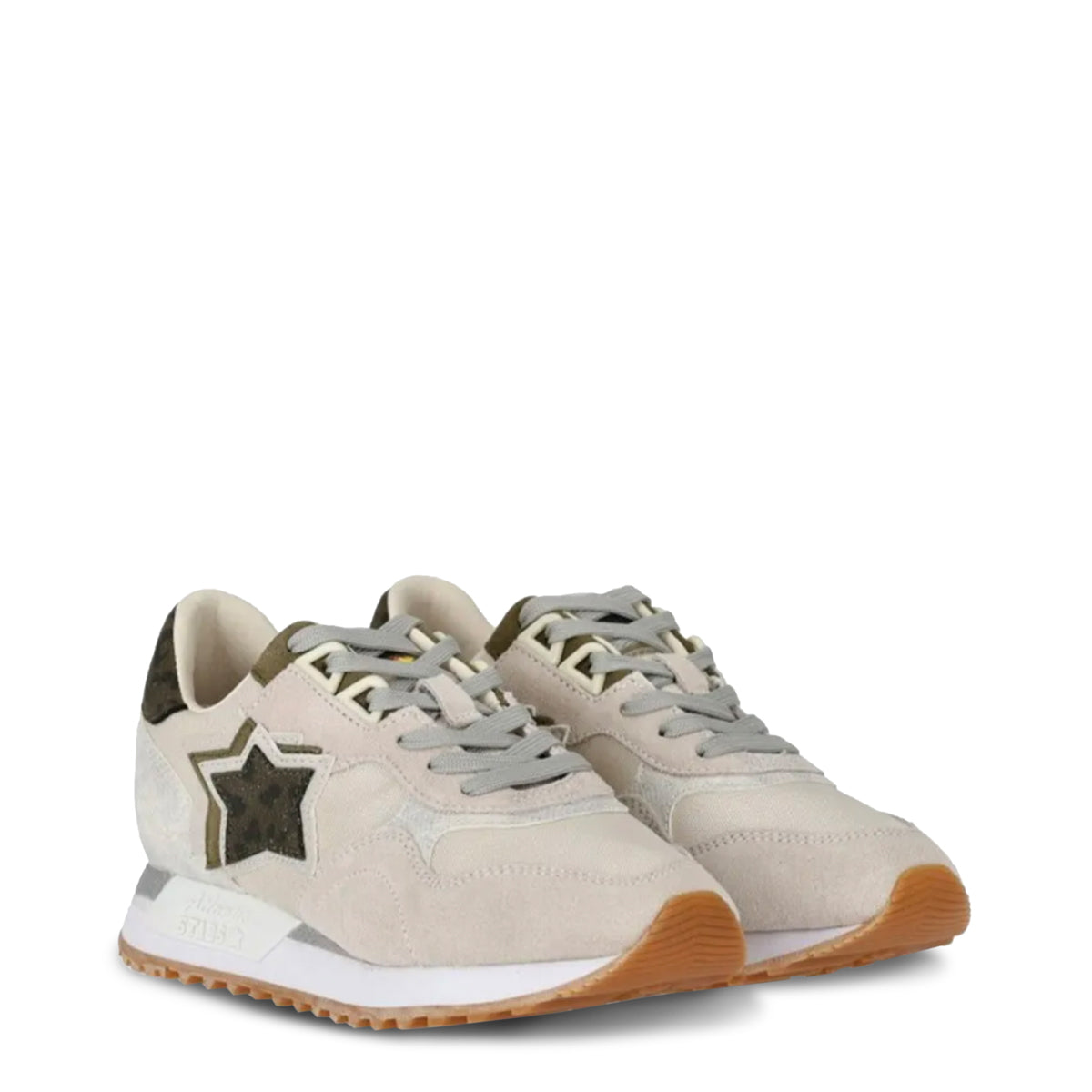 Atlantic Stars Brown Suede Leather Athletic Sneakers