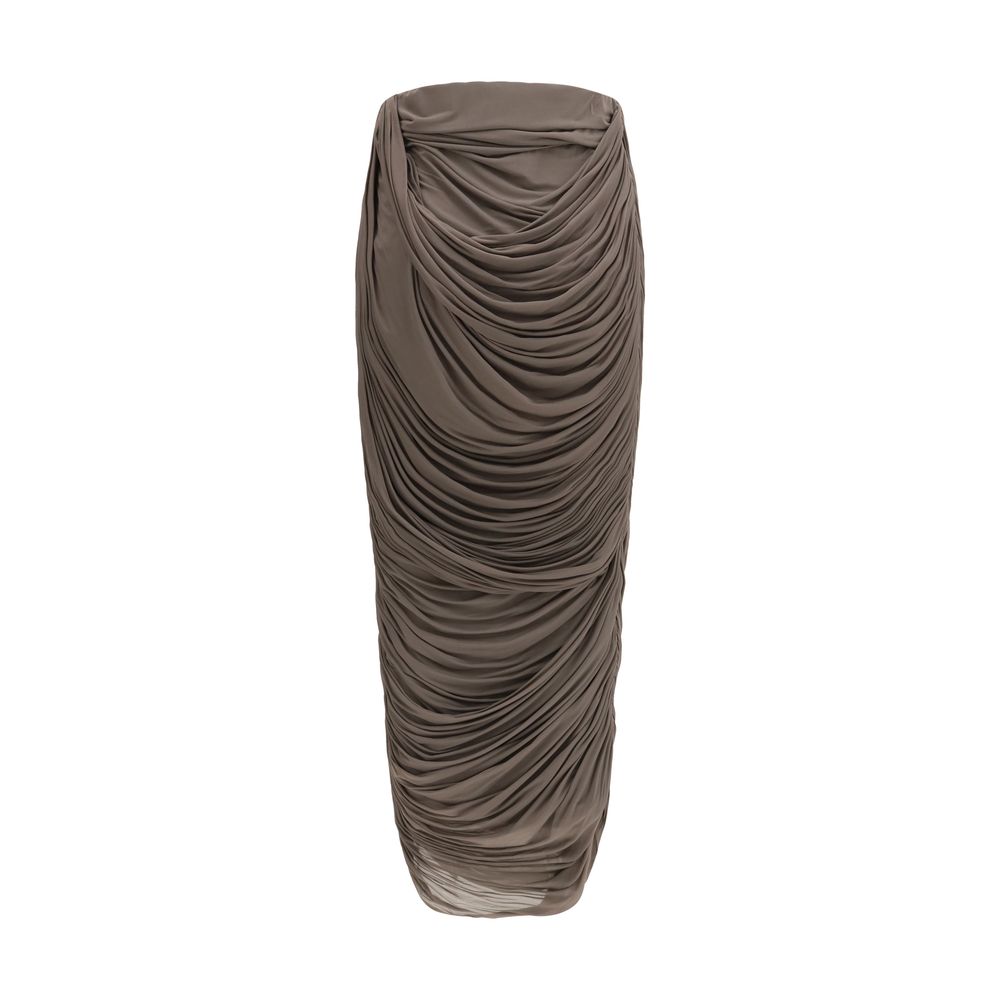 Magda Butrym Brown Copper Midi Skirt