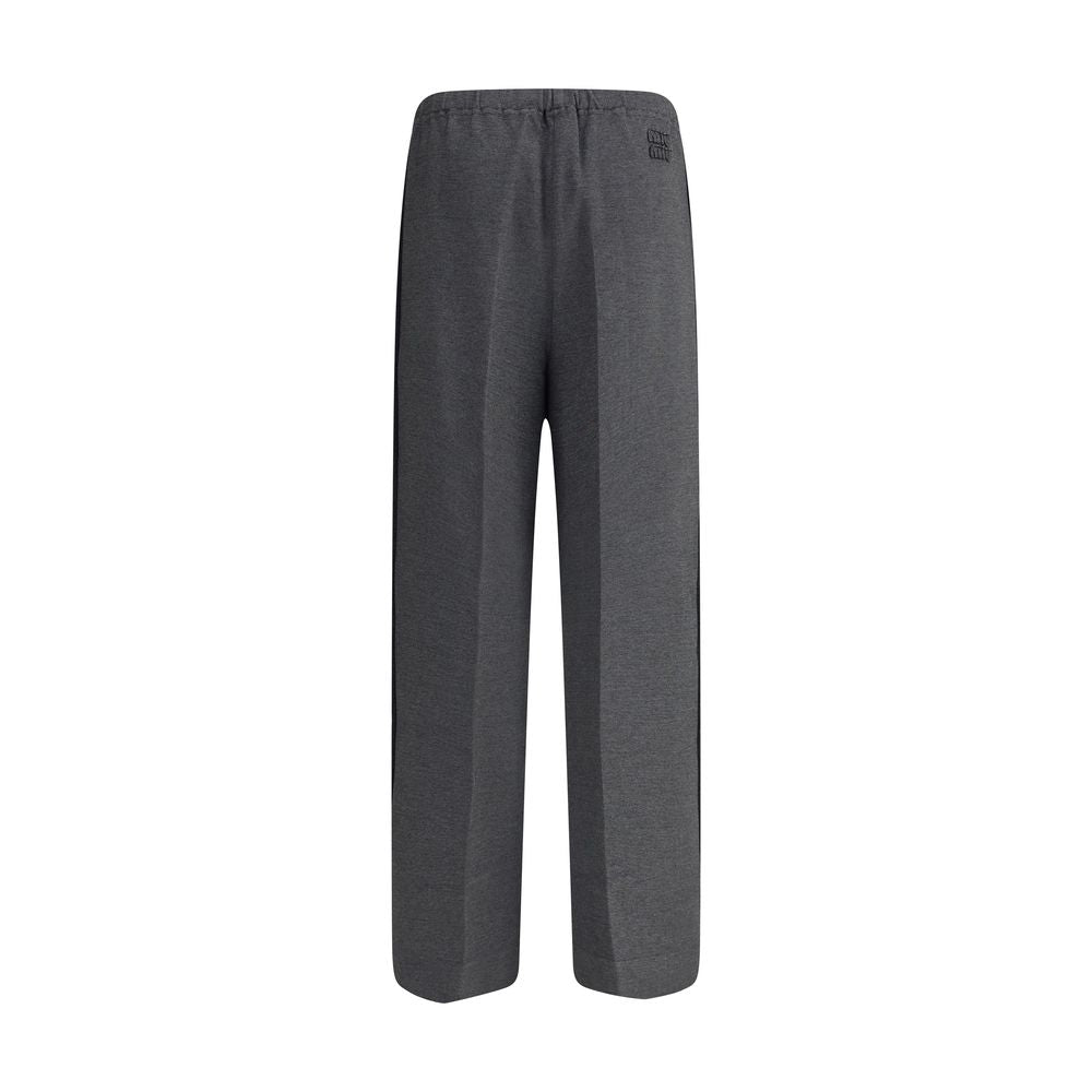 Miu Miu Gray Viscose Casual Pants
