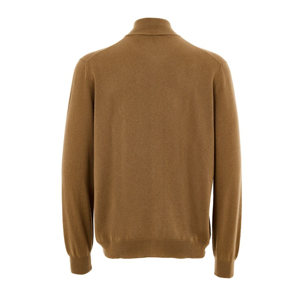 Gran Sasso Brown Wool Turtleneck