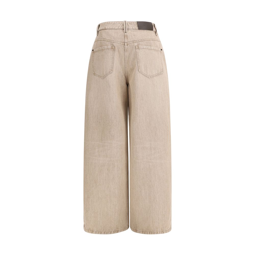 Brunello Cucinelli Beige Cotton Jeans Denim