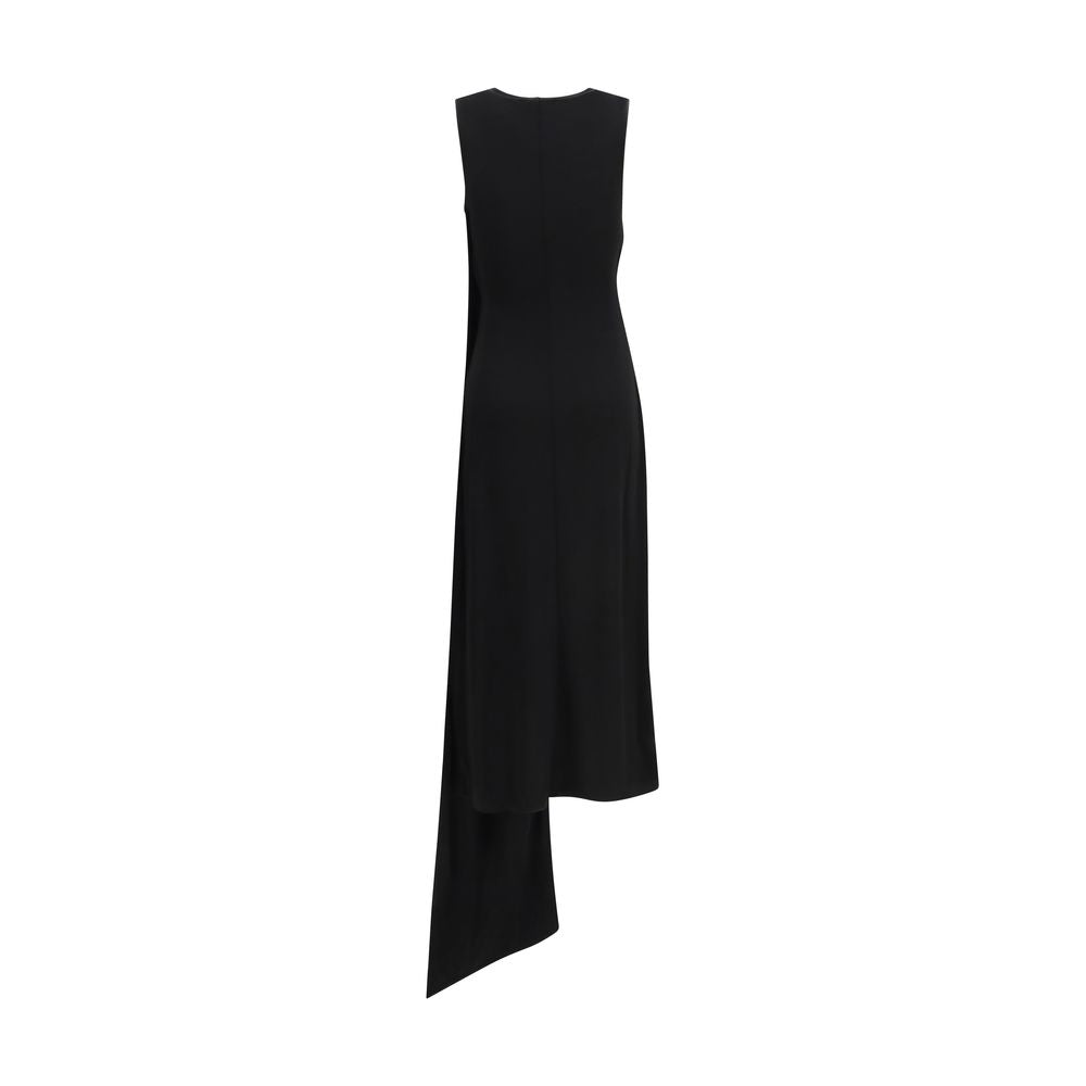 Ami Paris Black Viscose Casual Dress