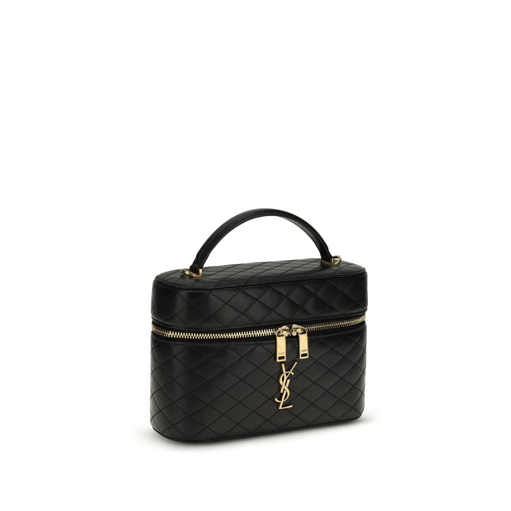 Saint Laurent Black Calf Leather Bos Taurus Shoulder Bag