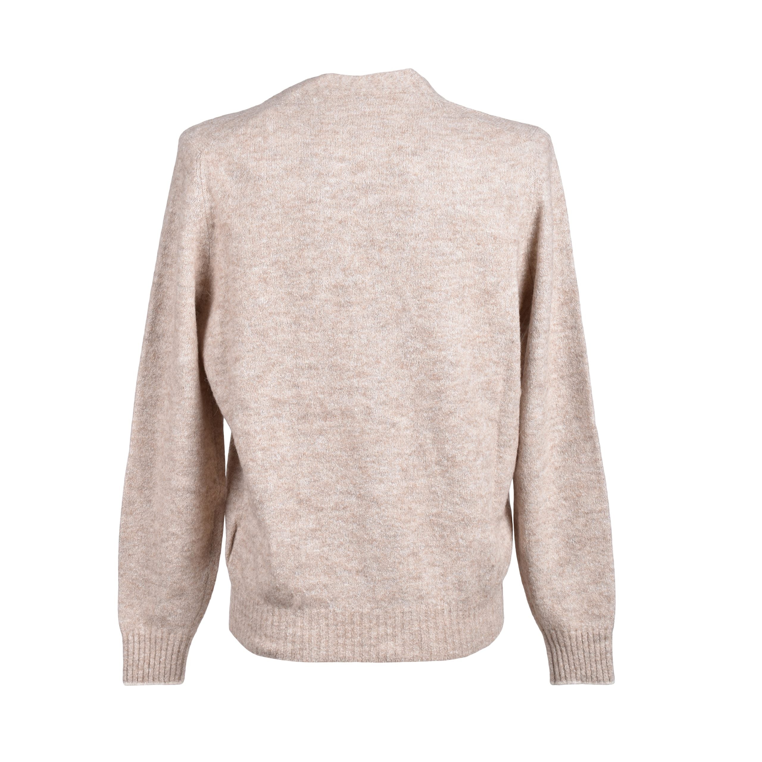 Brunello Cucinelli Beige Leather Cardigan