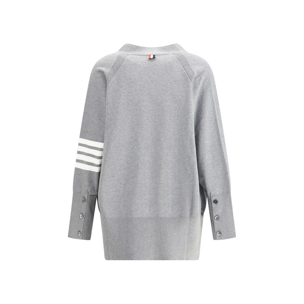 Thom Browne Gray Cotton Cardigan