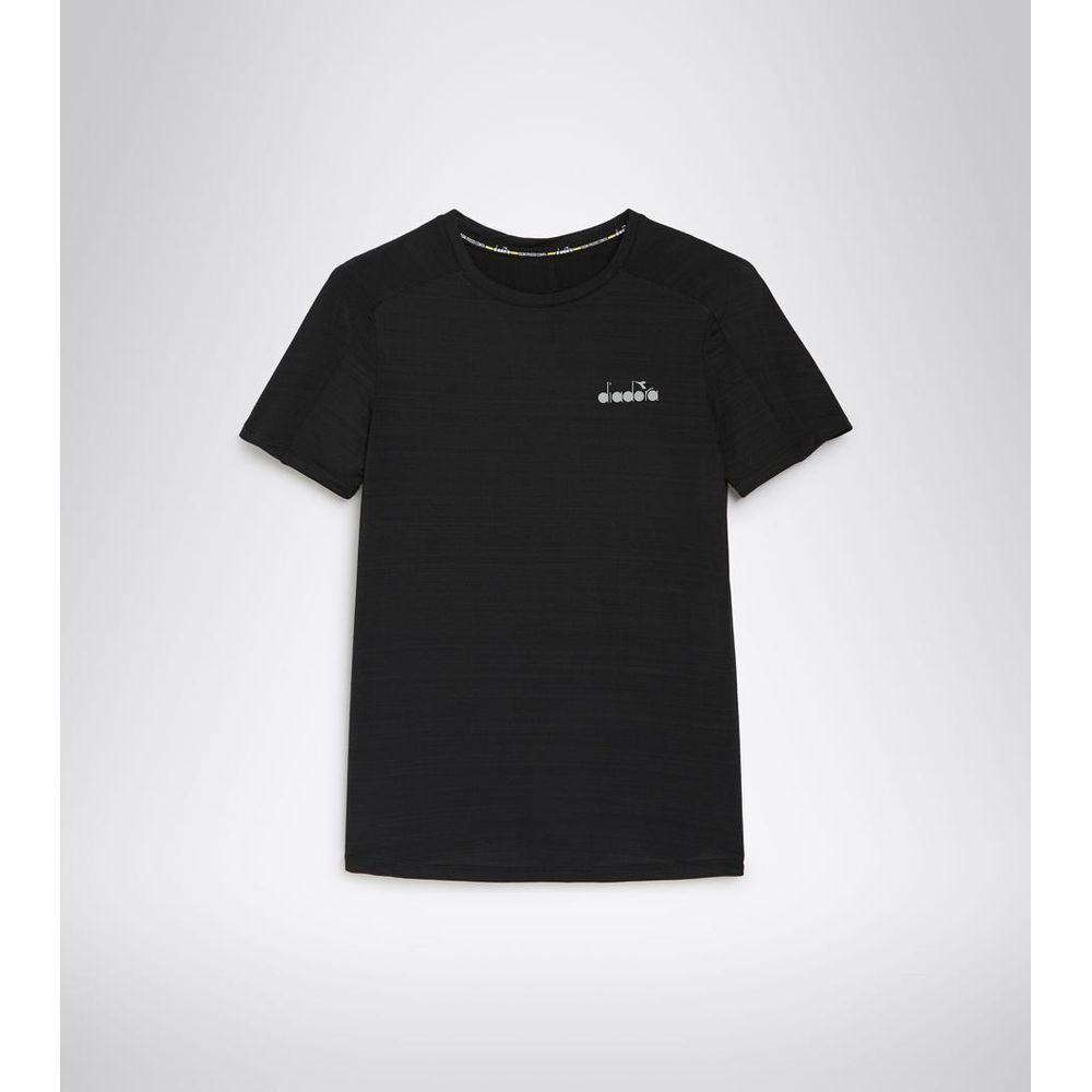 Diadora Black Polyester T-Shirt