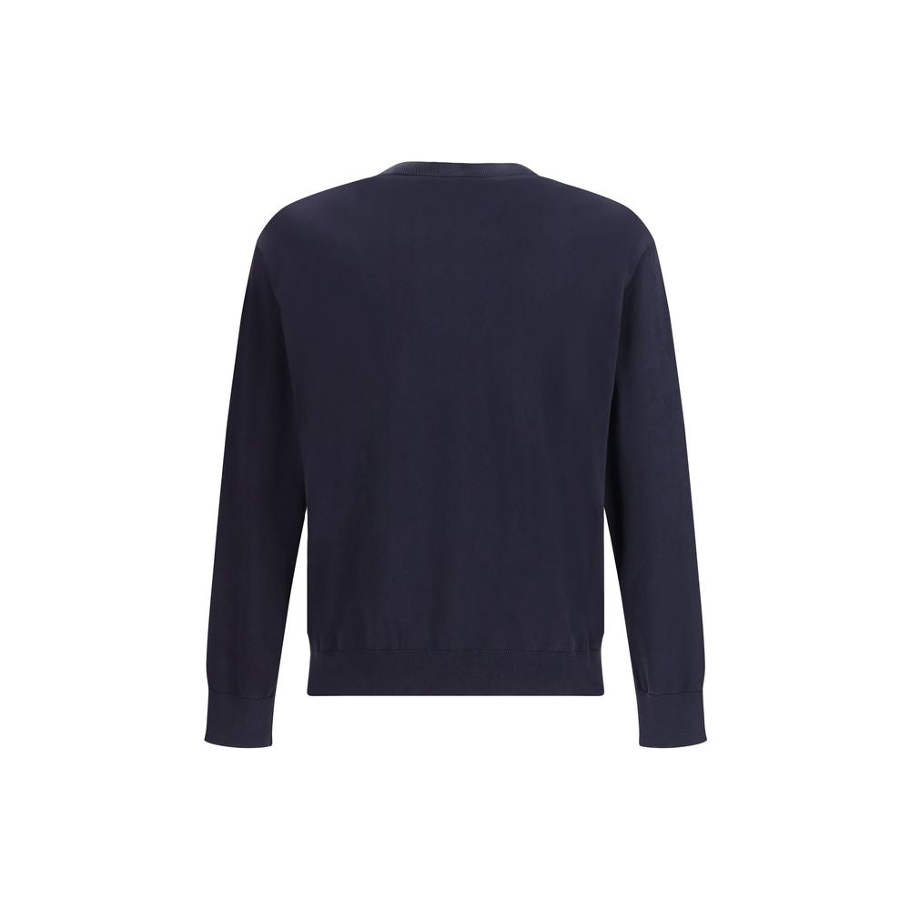 Laneus Blue Cotton Sweatshirt