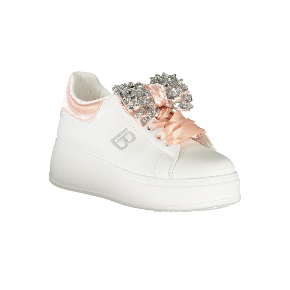 Laura Biagiotti Bianco Poliuretano Women Sneaker