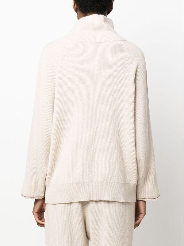 Brunello Cucinelli Beige Cashmere Sweater