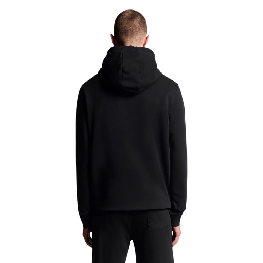 Lyle & Scott Black Cotton Hoodie