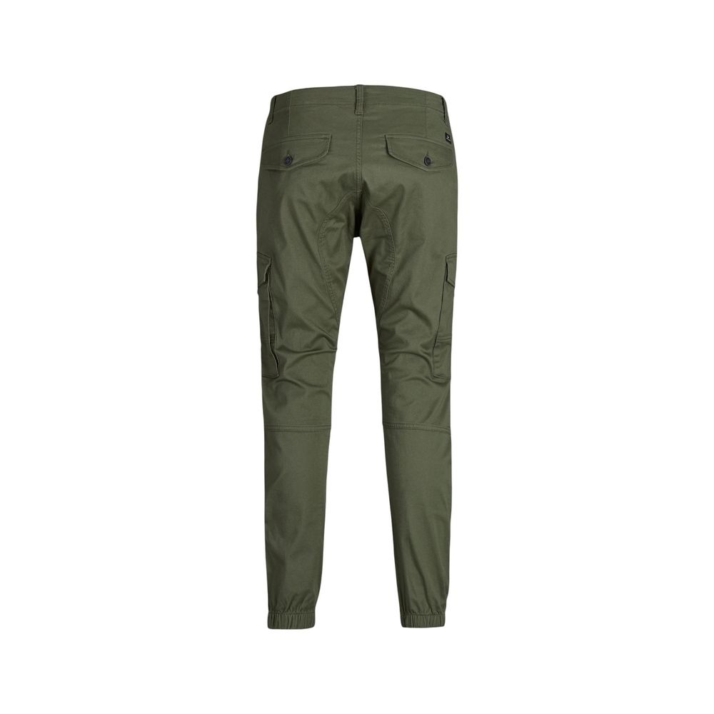 Jack Jones Green Cotton Skinny Pants