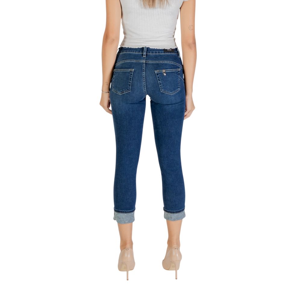 Liu Jo Blue Cotton Mom Jeans