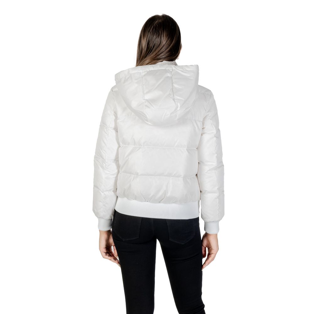 Armani Exchange White Polyamide Coat