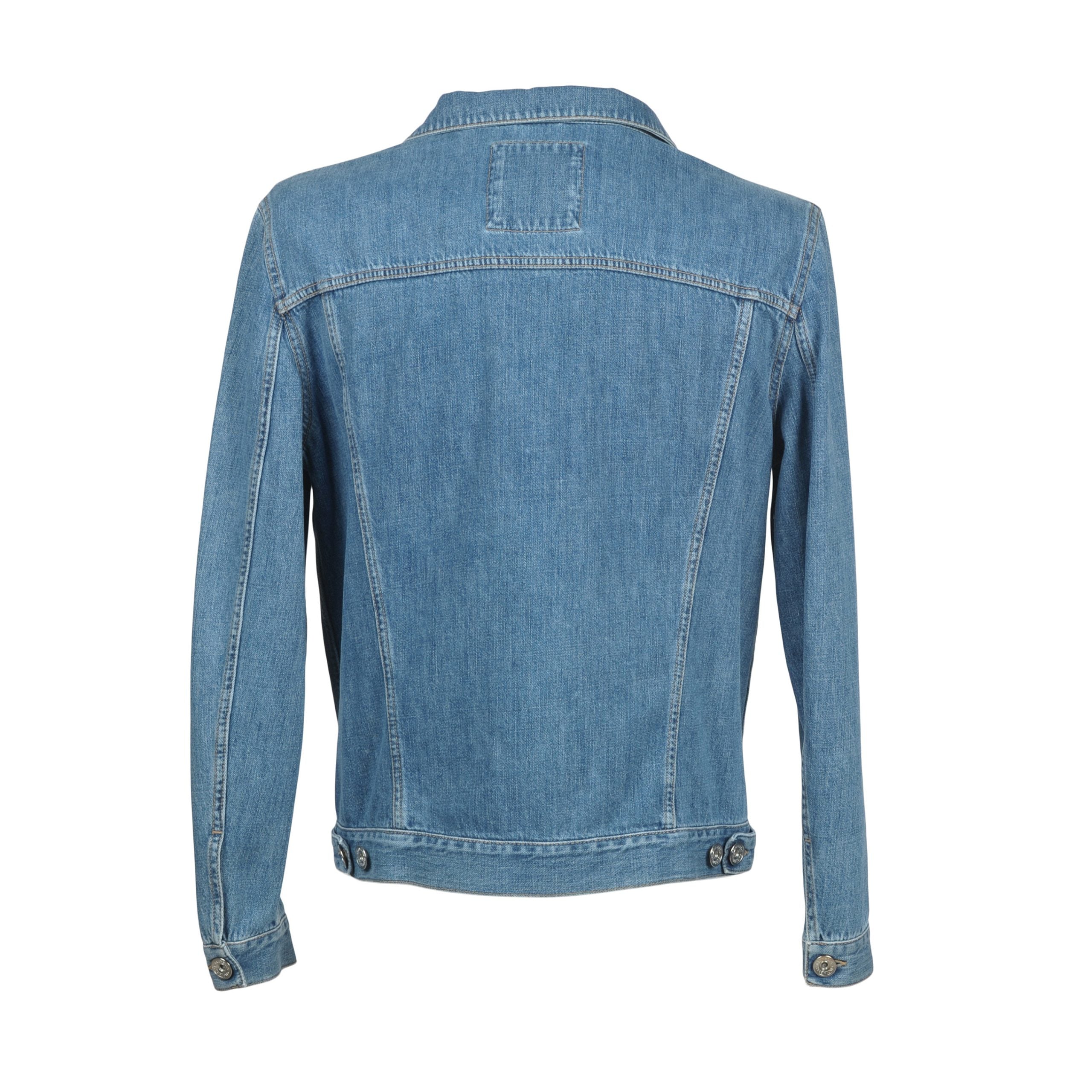 Brunello Cucinelli Light Blue Cotton Denim Jacket