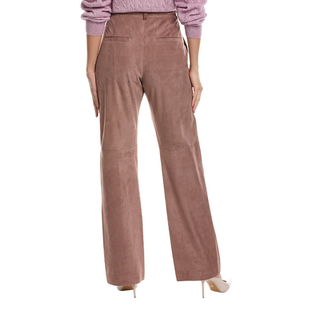 Brunello Cucinelli Pink Leather Pants
