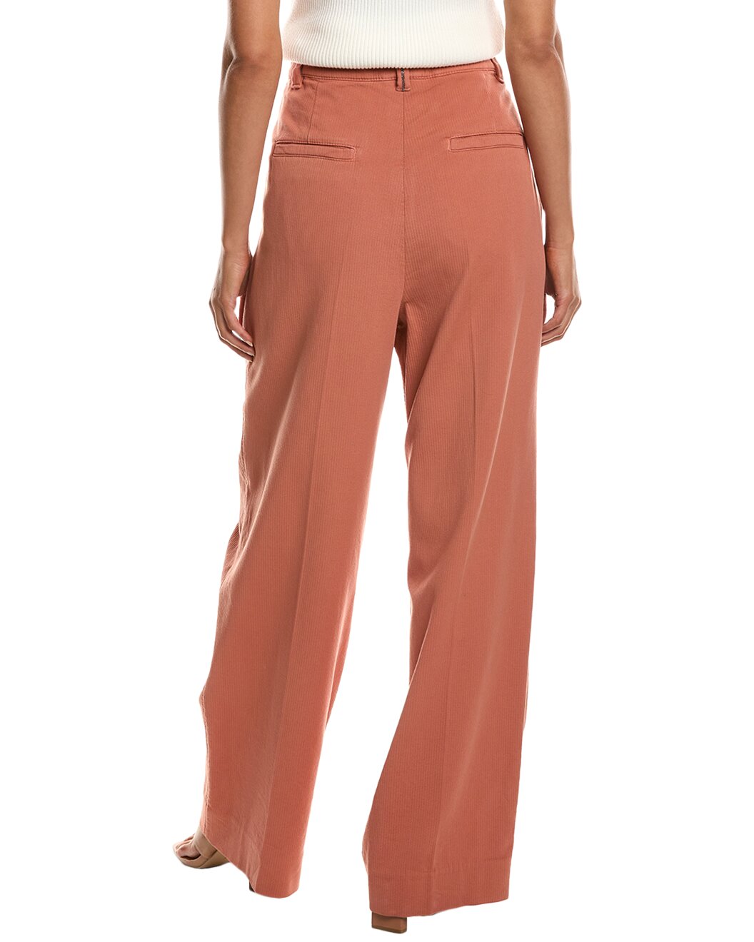 Brunello Cucinelli Orange Cotton Casual Pants