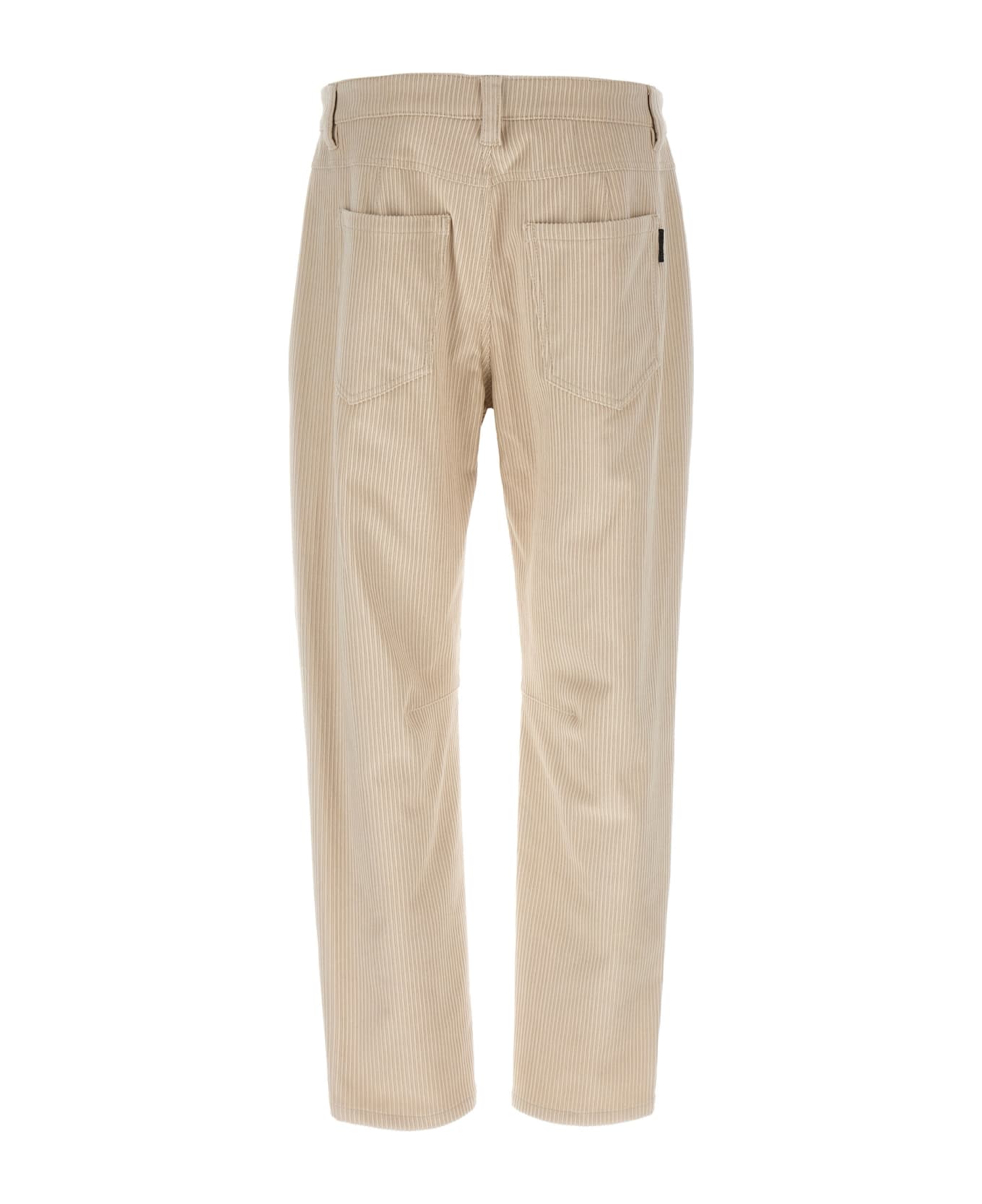 Brunello Cucinelli White Cotton Casual Pants