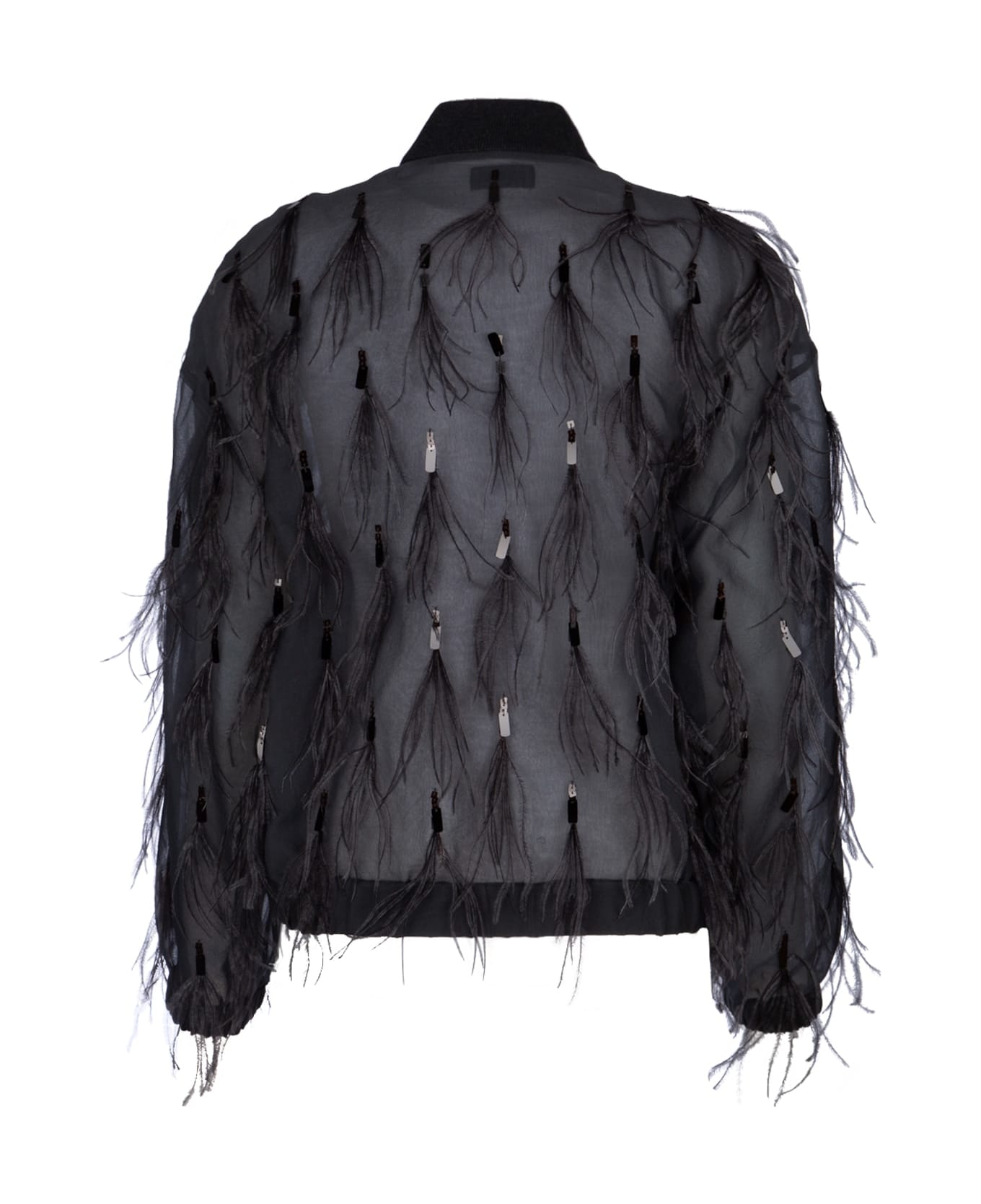 Brunello Cucinelli Brown Silk Bomber