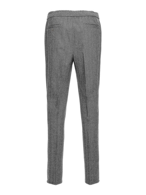 Brunello Cucinelli Gray Wool Casual Pants