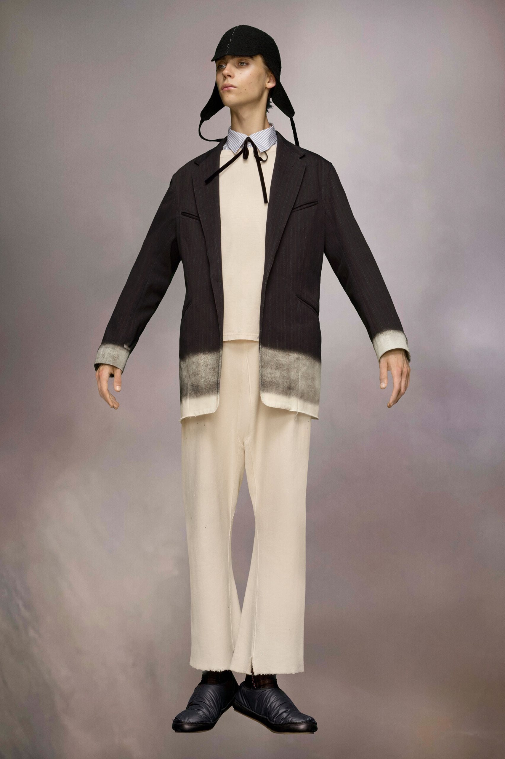 Maison Margiela Gray Fibres Coat