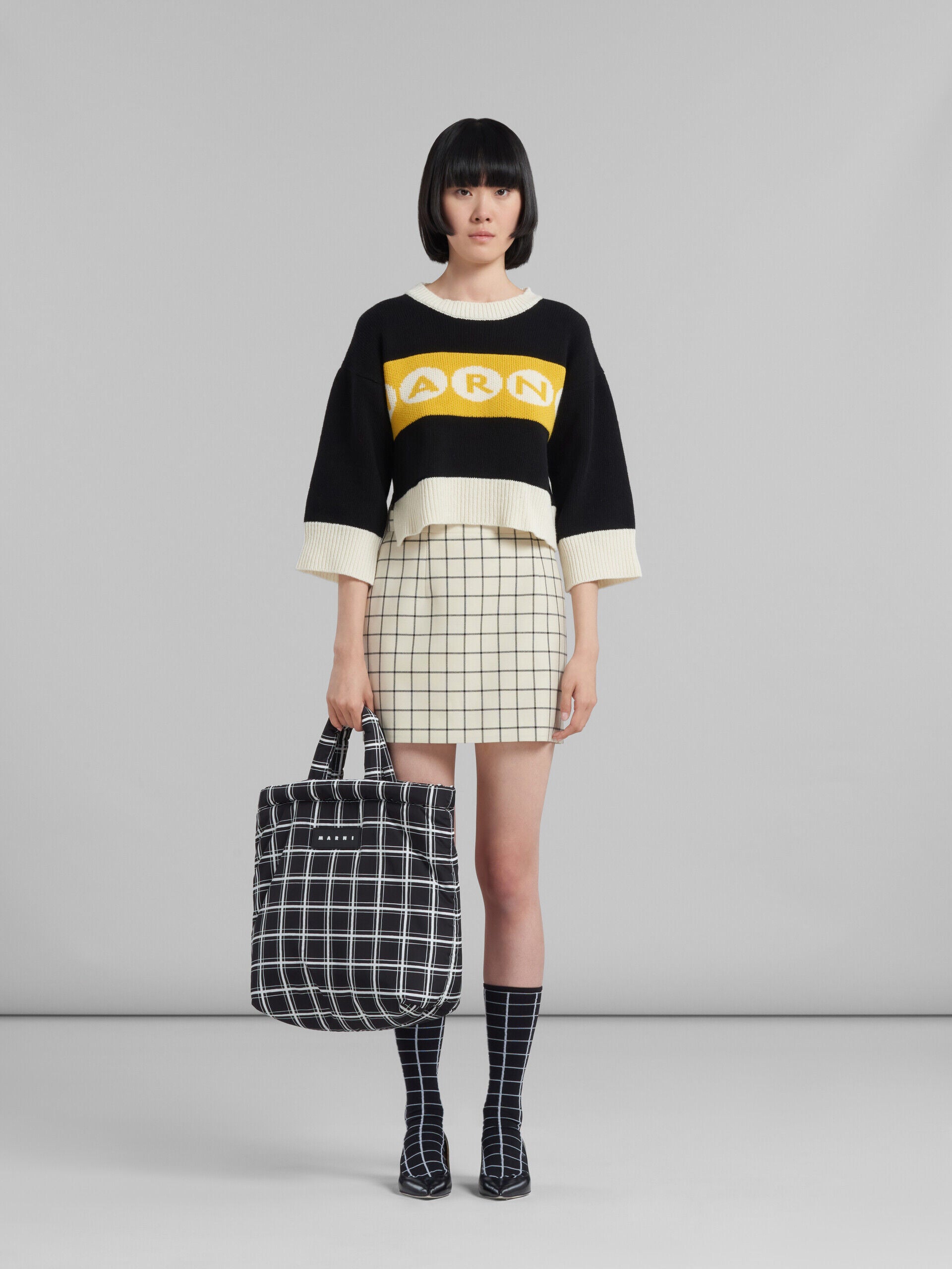 Marni Black Fibres Tote Bag