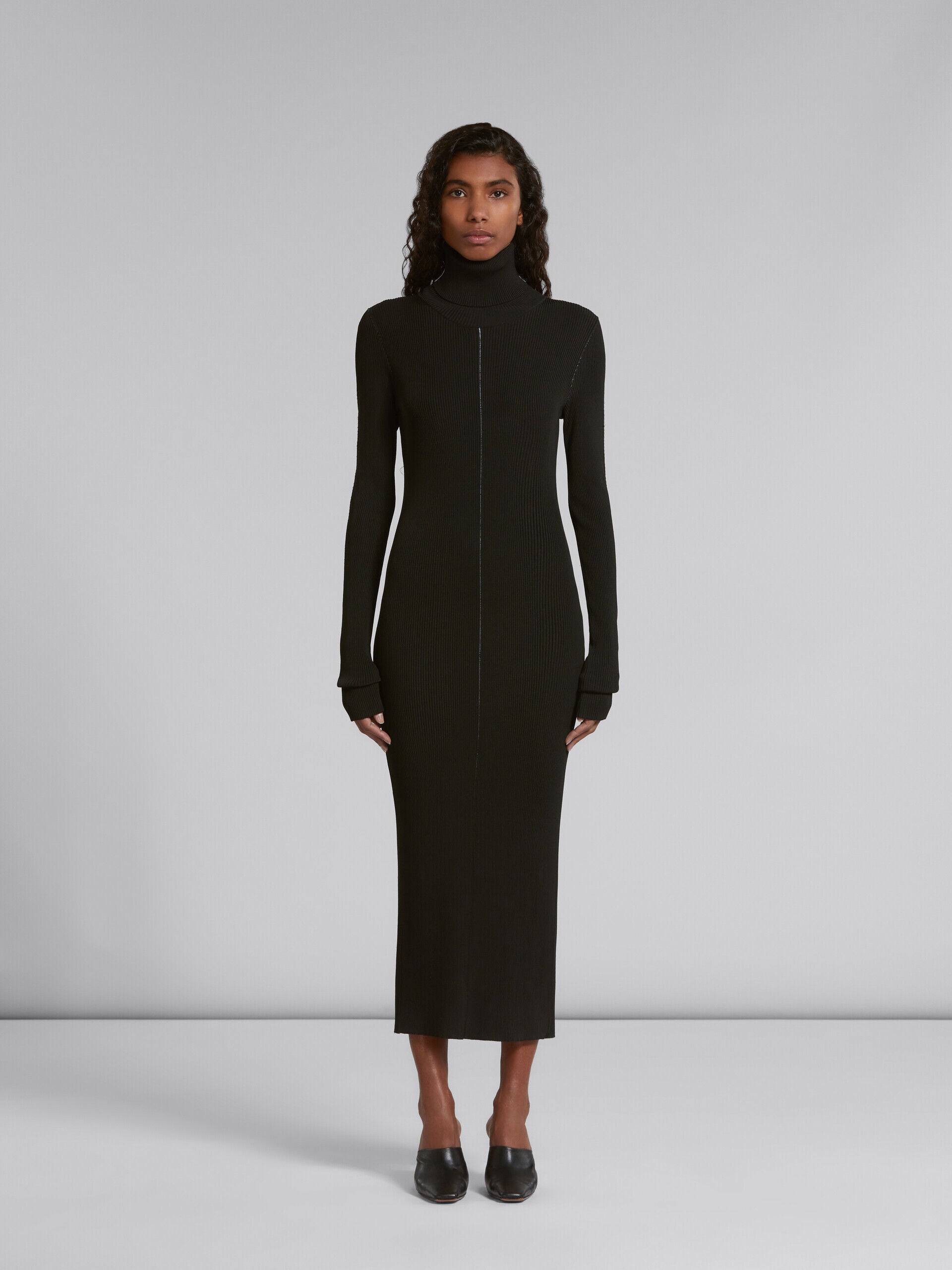 Marni Black Fibres Casual Dress
