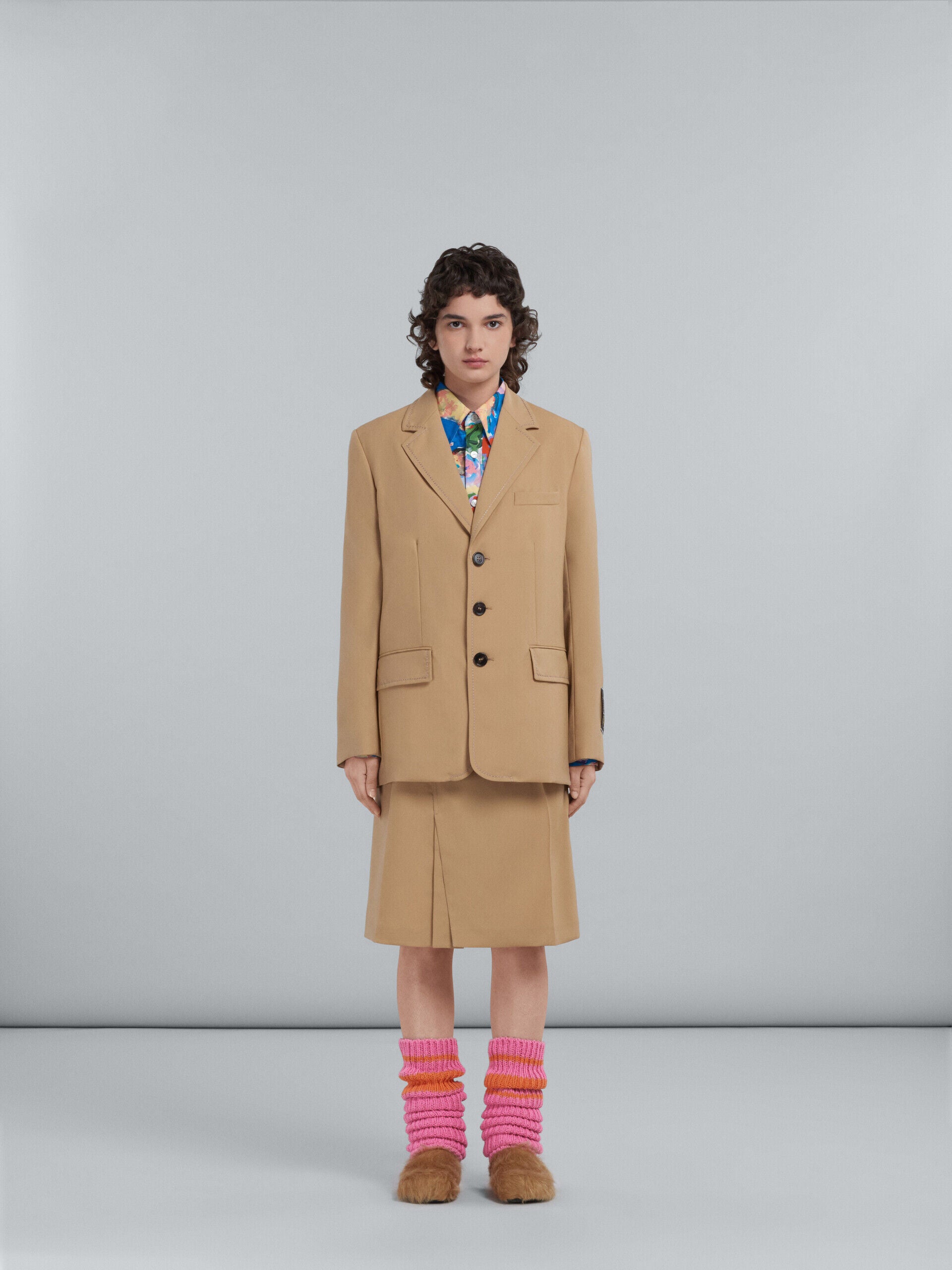 Marni Orange Fibres Coat