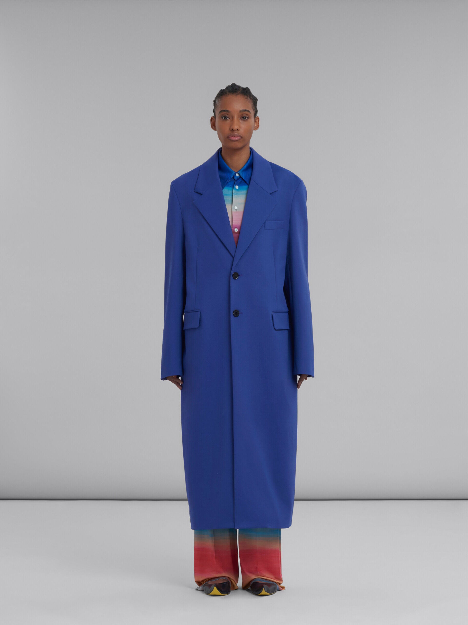Marni Purple Fibres Coat