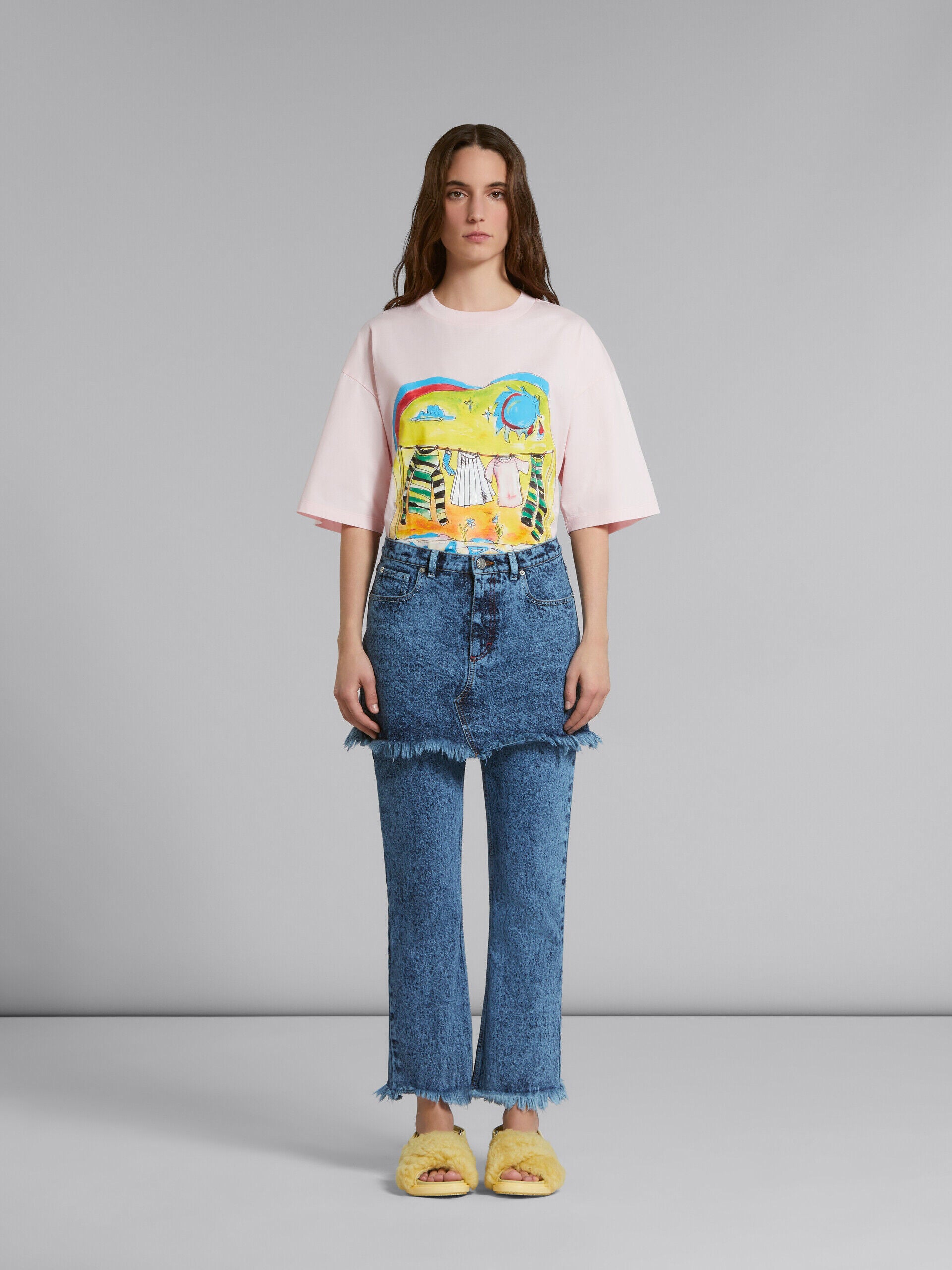 Marni Blue Fibres Straight-Leg Jeans