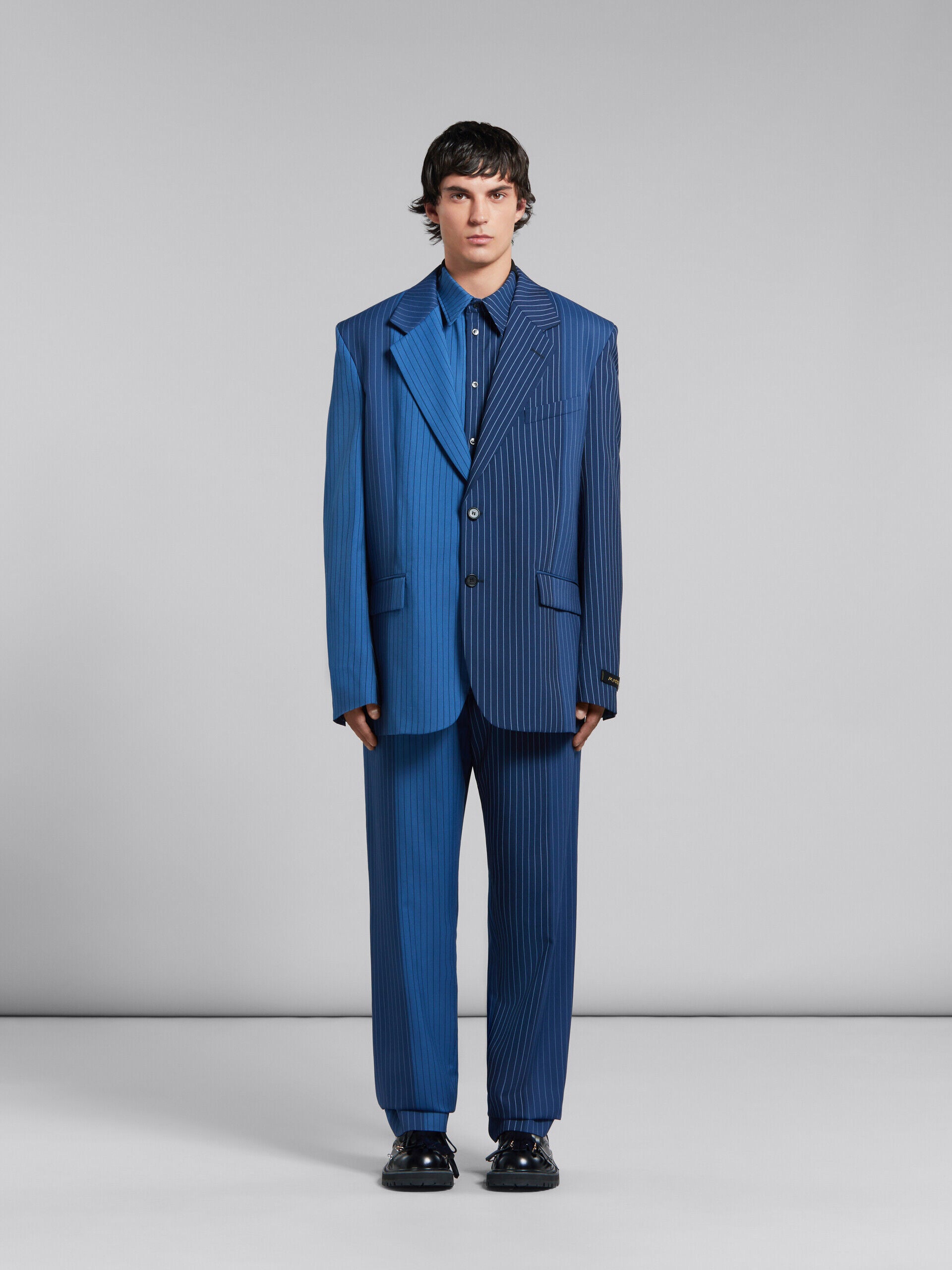 Marni Blue Fibres Jackets And Coat