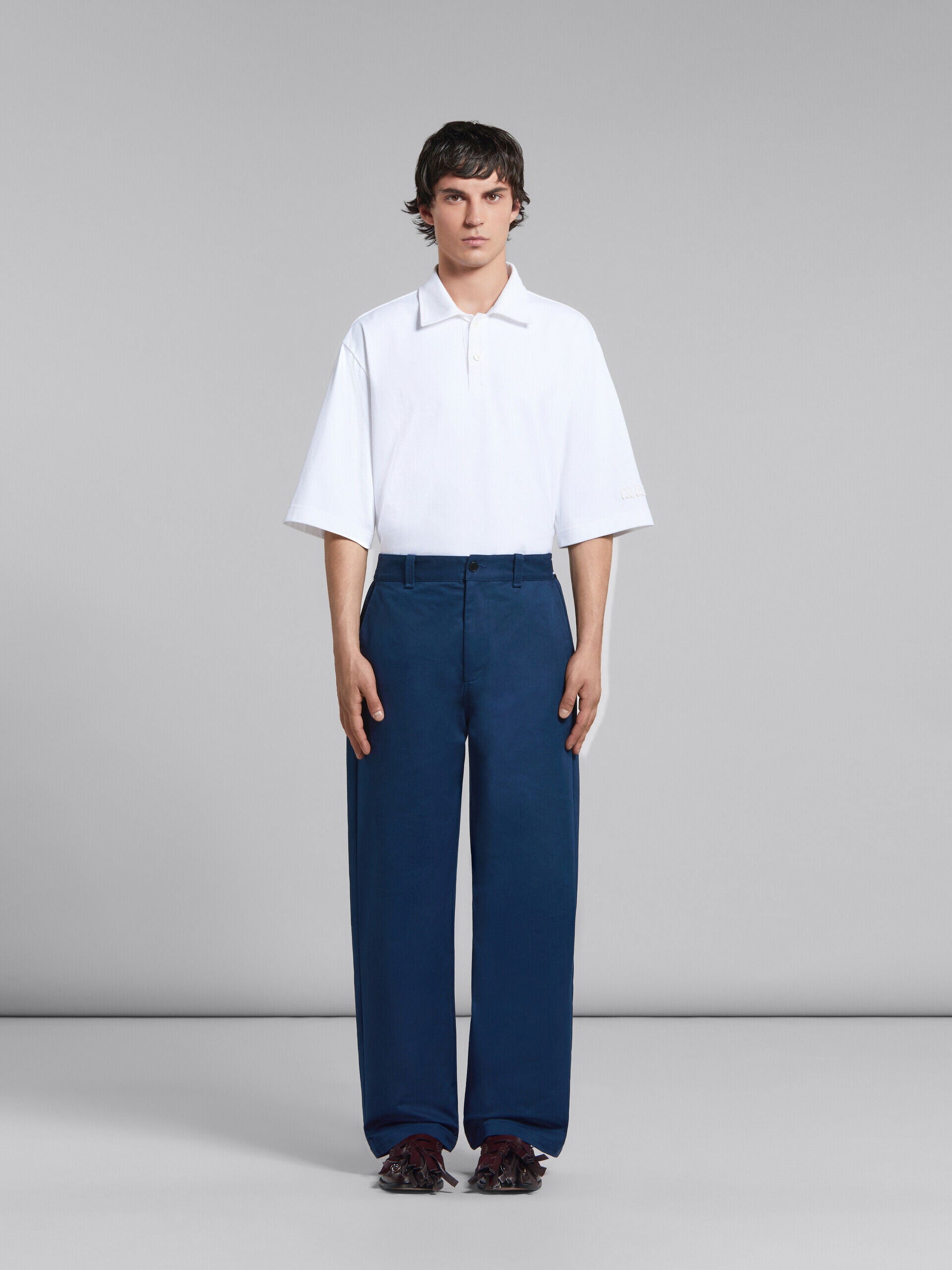 Marni Blue Fibres Casual Pants