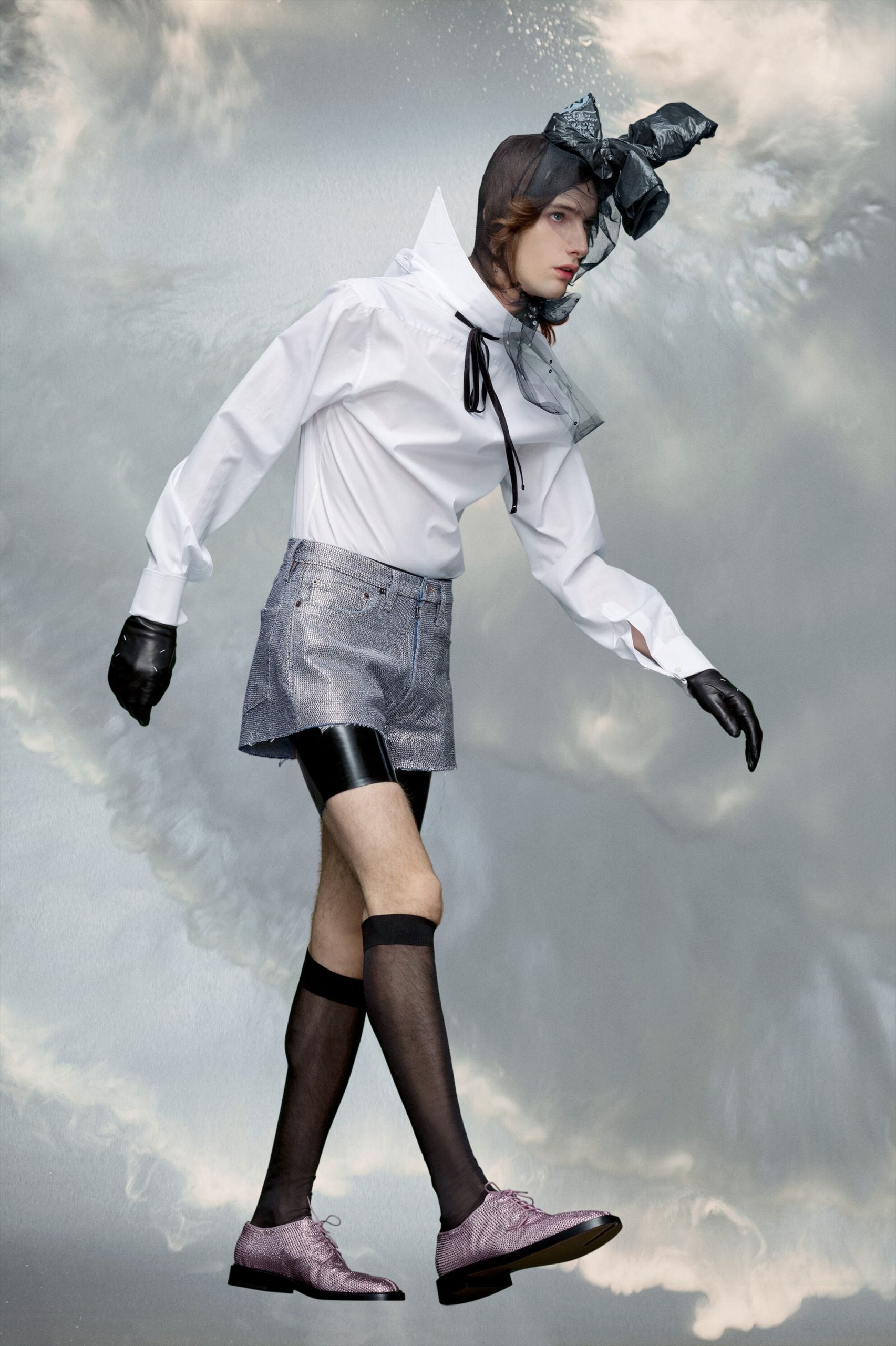 Maison Margiela White Fibres Shorts