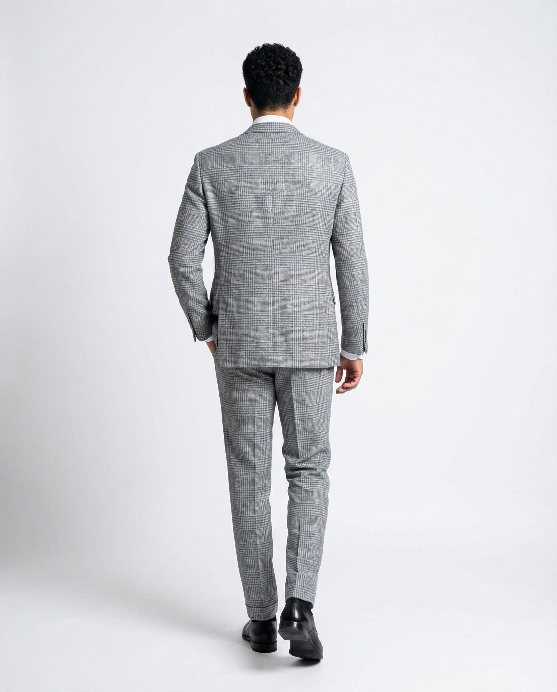 Brunello Cucinelli Light Blue Wool Two-Piece Suit