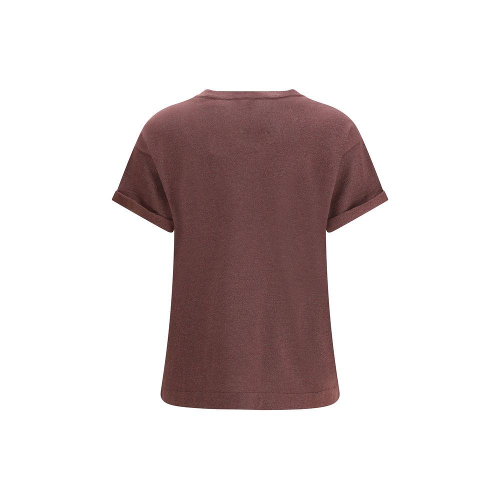 Brunello Cucinelli Bordeaux Nylon T-Shirt