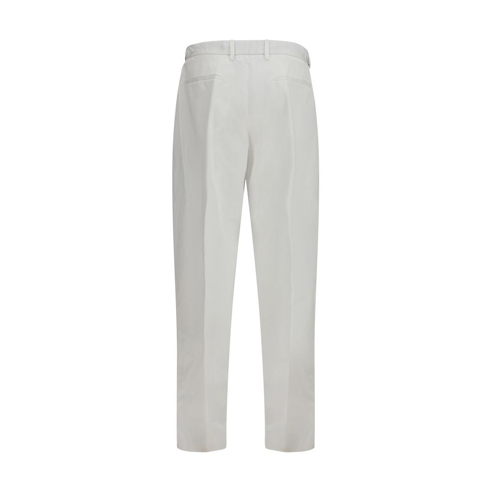 Dolce & Gabbana White Cotton Casual Pants