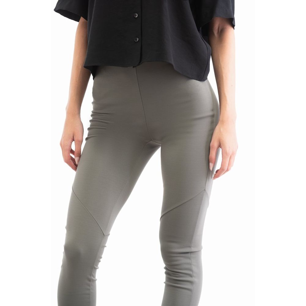 Patrizia Pepe Gray Viscose Skinny Pants