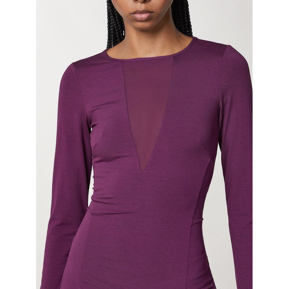 Patrizia Pepe Purple Viscose Casual Dress