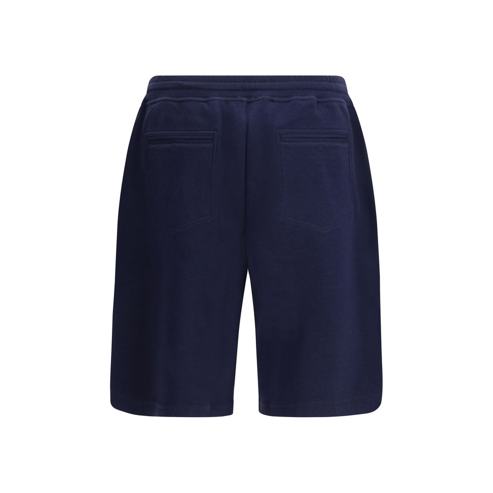 Brunello Cucinelli Blue Cotton Bermuda Shorts
