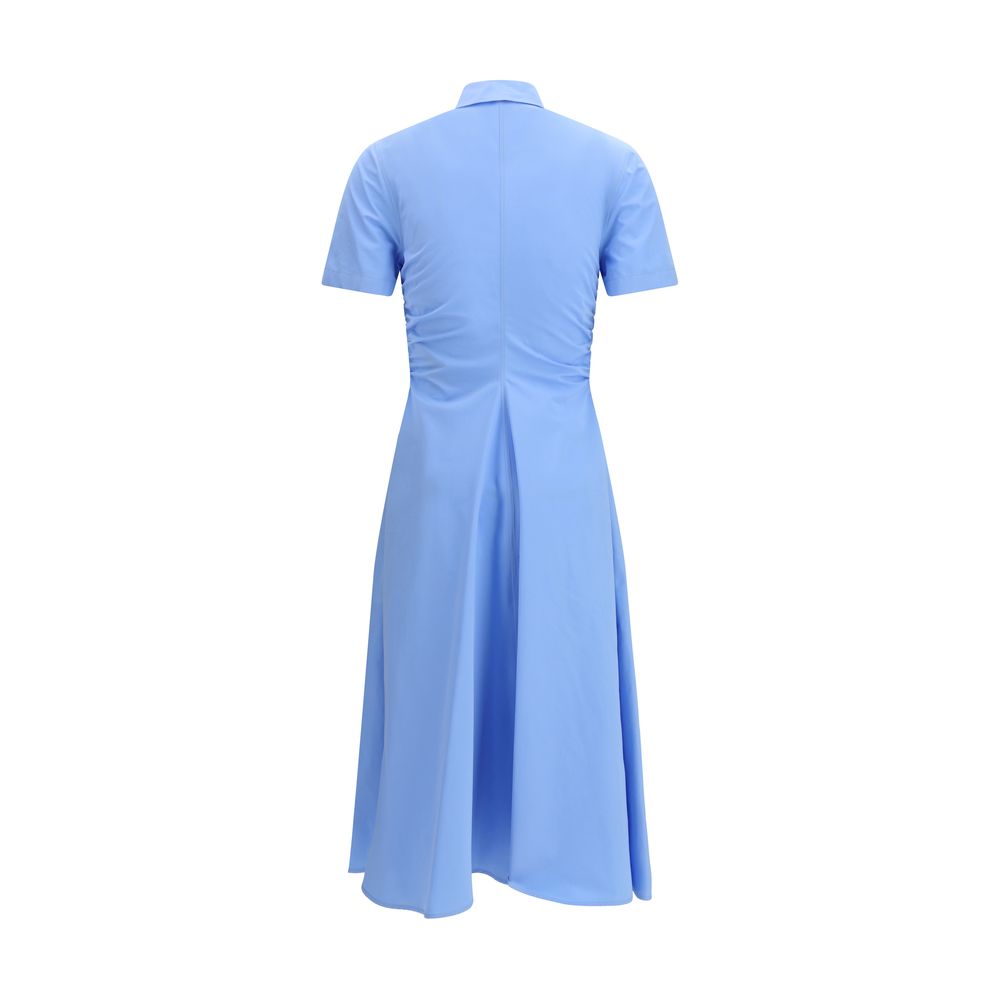 Alexander McQueen Blue Cotton Casual Dress
