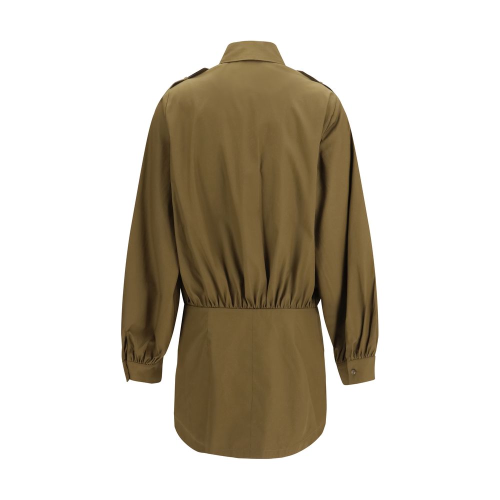 7FOR Brown Cotton Casual Dress