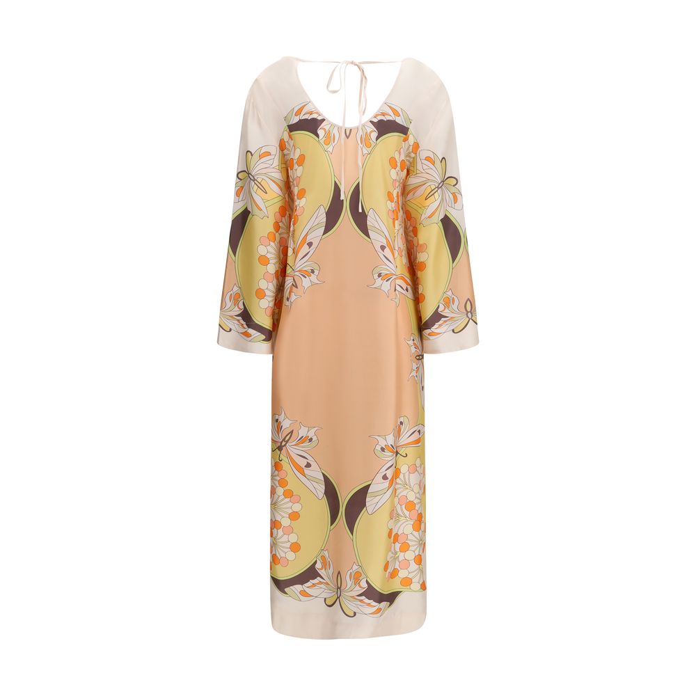 La Double J Multicolor Silk Casual Dress