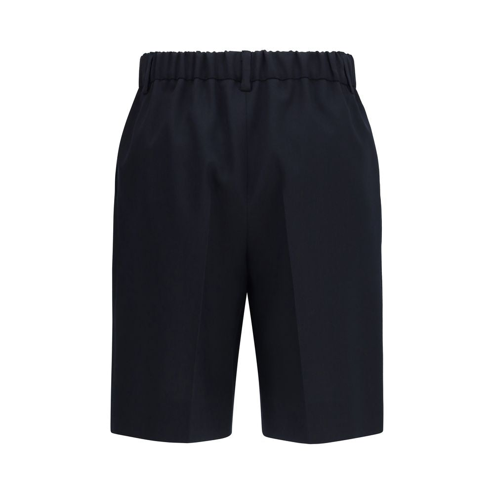 Gucci Black Cotton Bermuda Shorts