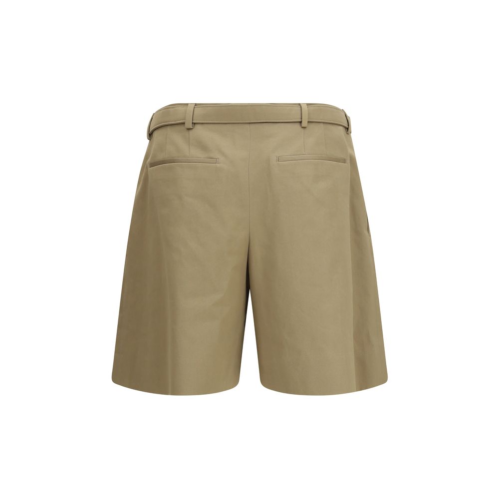 Saint Laurent Beige Cotton Bermuda Shorts